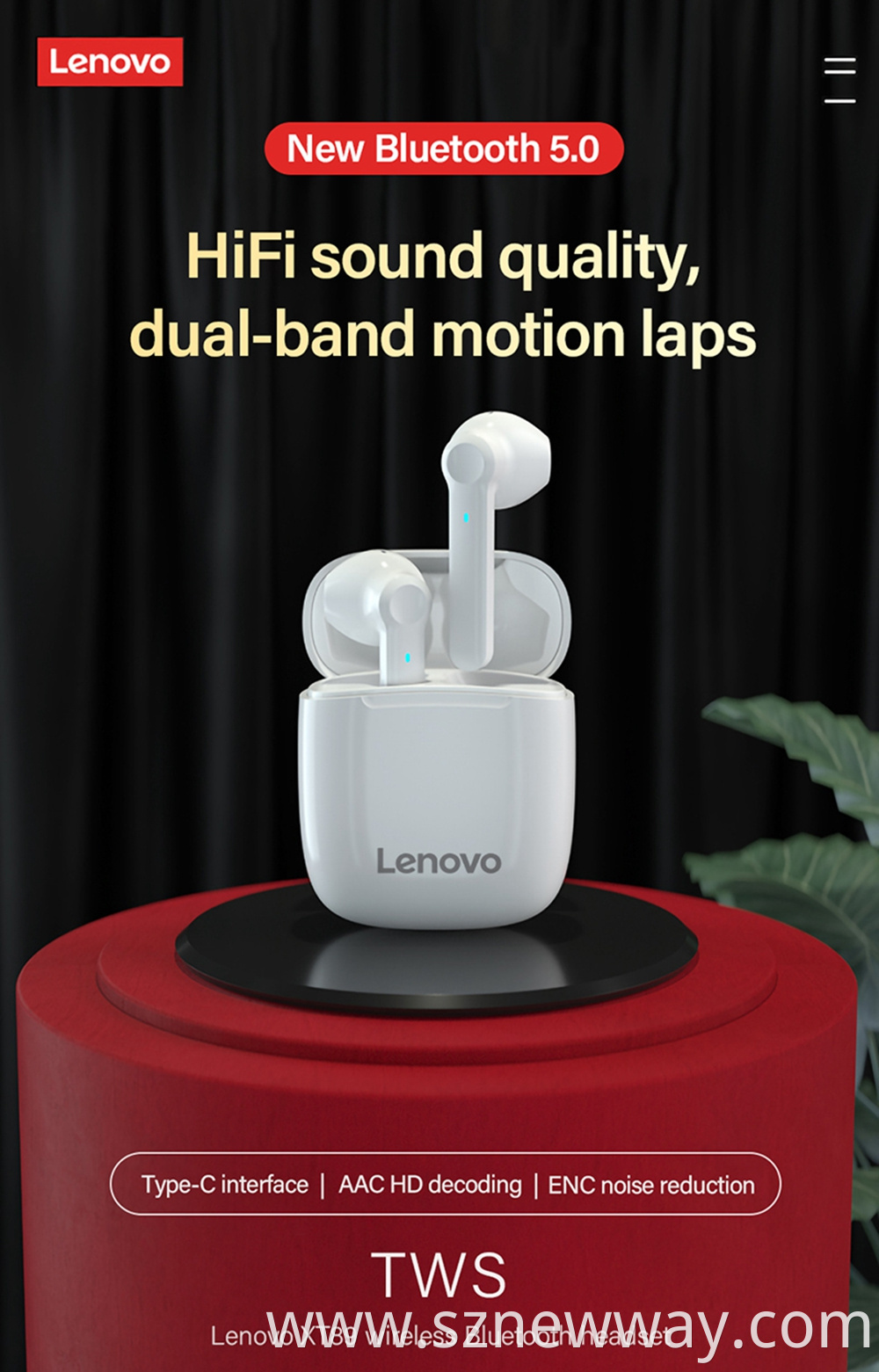 Lenovo Xt89 Wireless Earphone